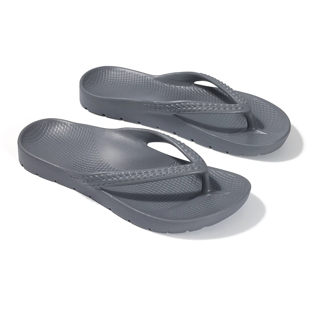Arch Support Flip Flops Grey