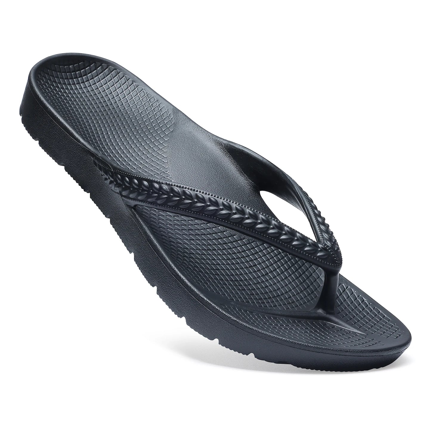 Arch Support Flip Flops Black