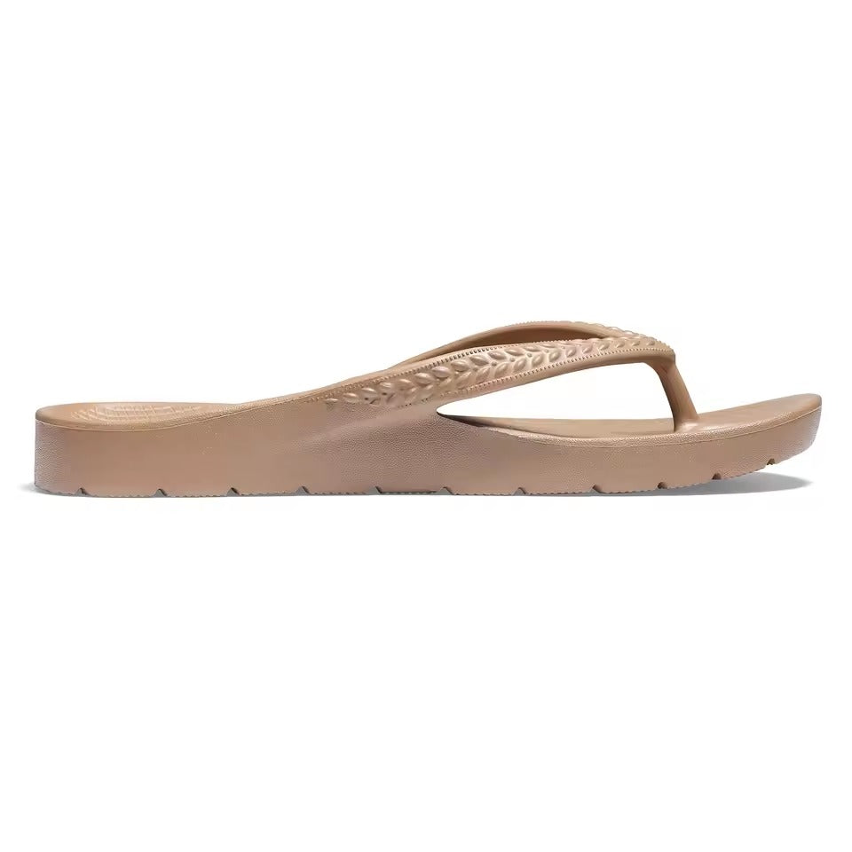 Arch Support Flip Flops Brown