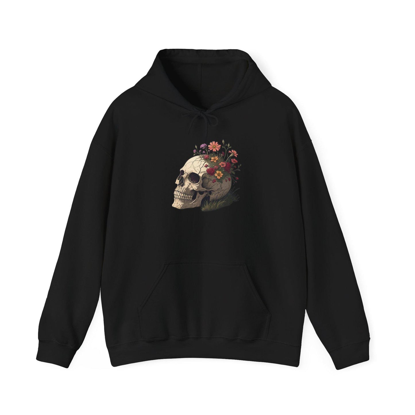 Floral Skull Hoodie
