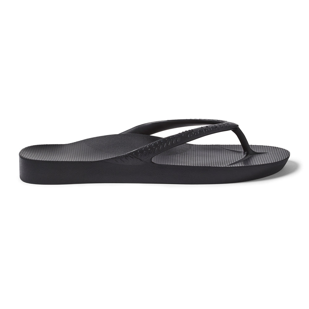 Arch Support Flip Flops Black