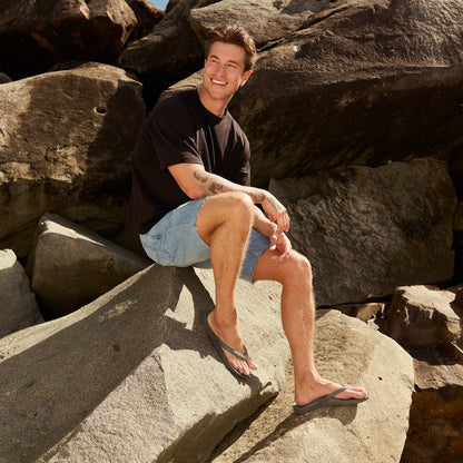 Arch Support Flip Flops Grey