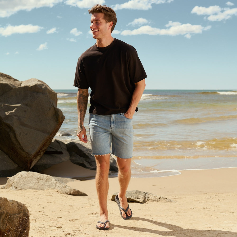 Arch Support Flip Flops Navy