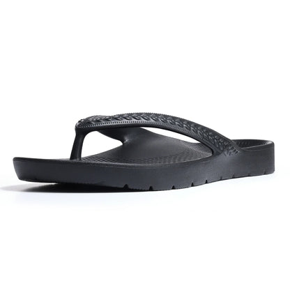 Arch Support Flip Flops Black