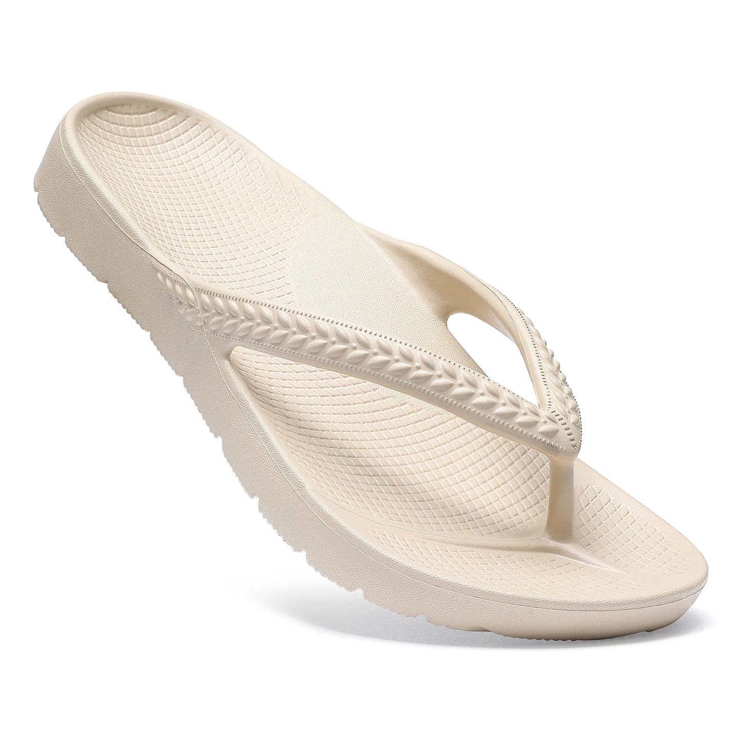 Arch Support Flip Flops Khaki