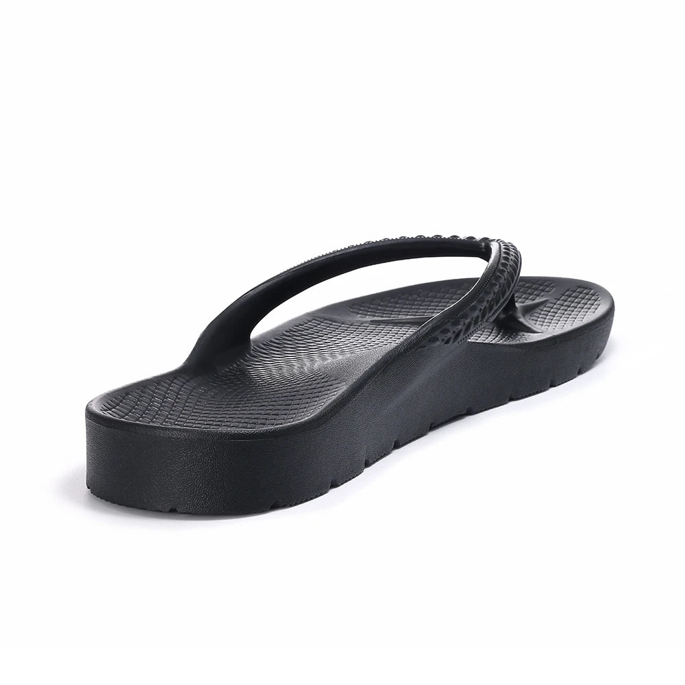 Arch Support Flip Flops Black