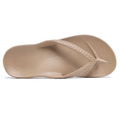 Arch Support Flip Flops Brown