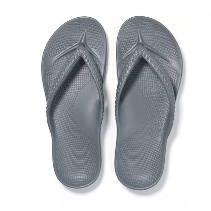 Arch Support Flip Flops Grey