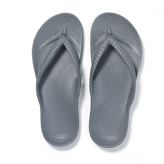 Arch Support Flip Flops Grey