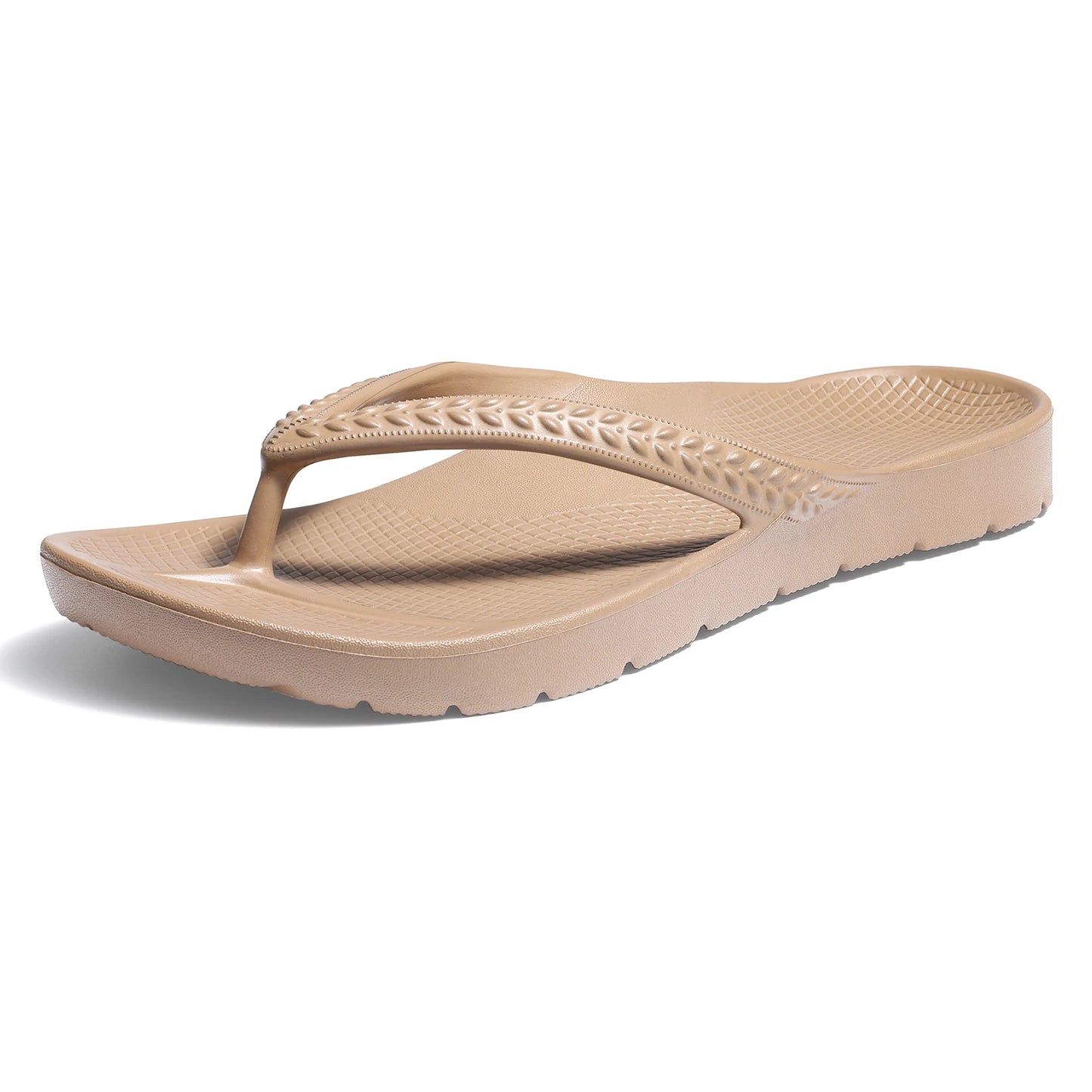 Arch Support Flip Flops Brown