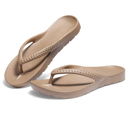 Arch Support Flip Flops Brown