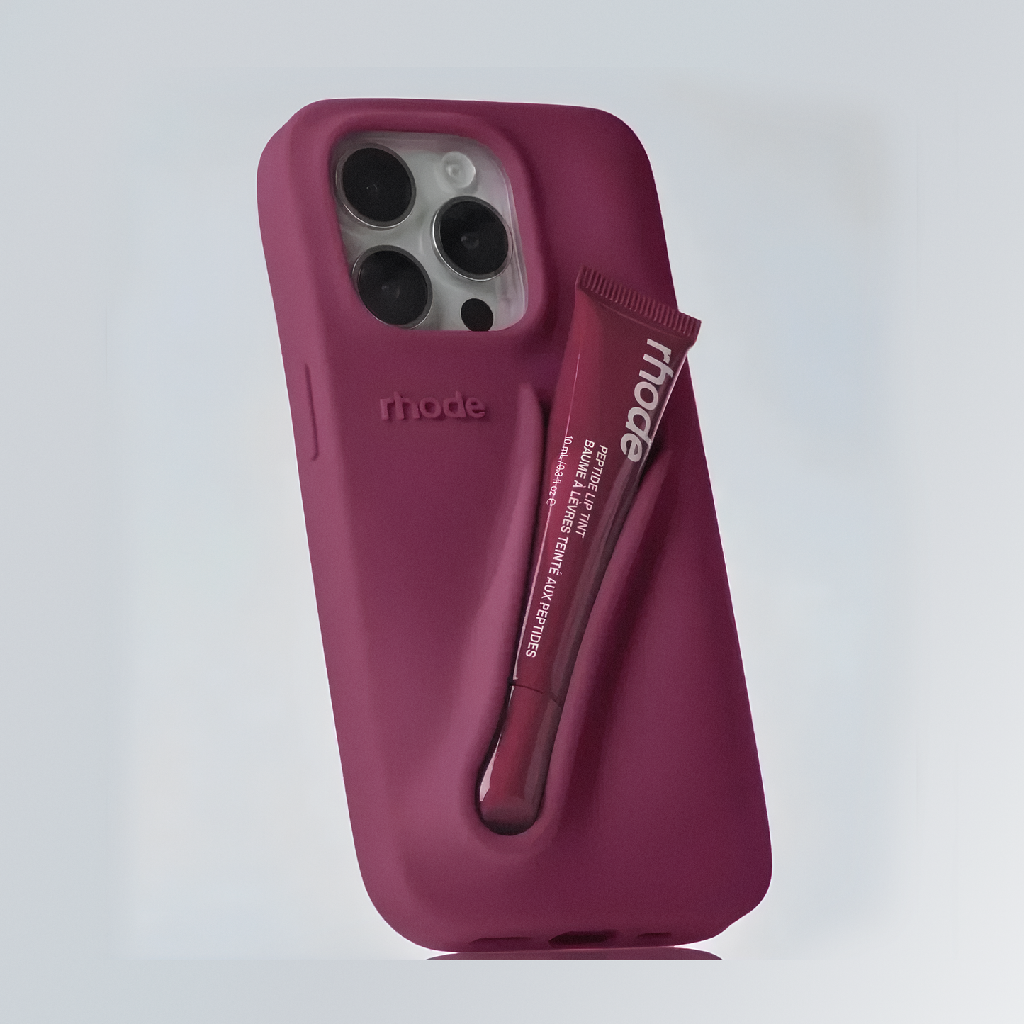 Rhode Phone Case Lip case Minimalist Solid Color Rhode Soft Silicone Phone Case
